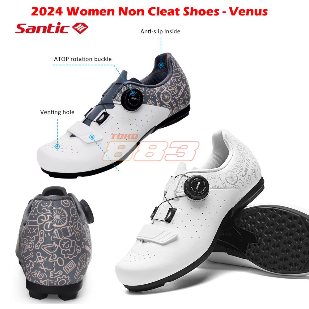 Santic Women Cycling Non Cleat Shoes VENUS Sepatu Sepeda Wanita - WLS24048