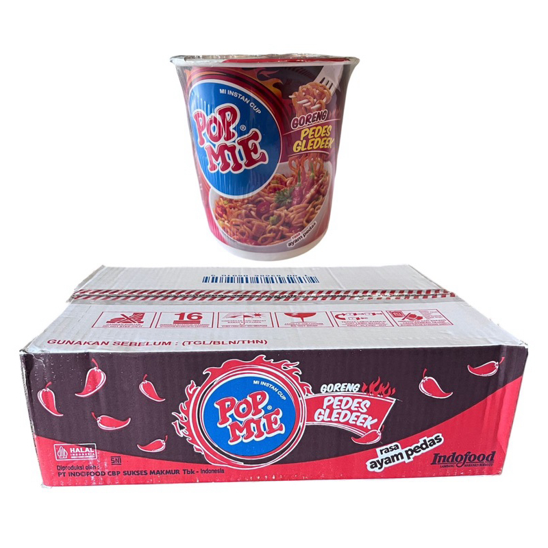 

( 1 Dus ) Pop Mie Goreng JUMBO Gledek isi - 12pcs