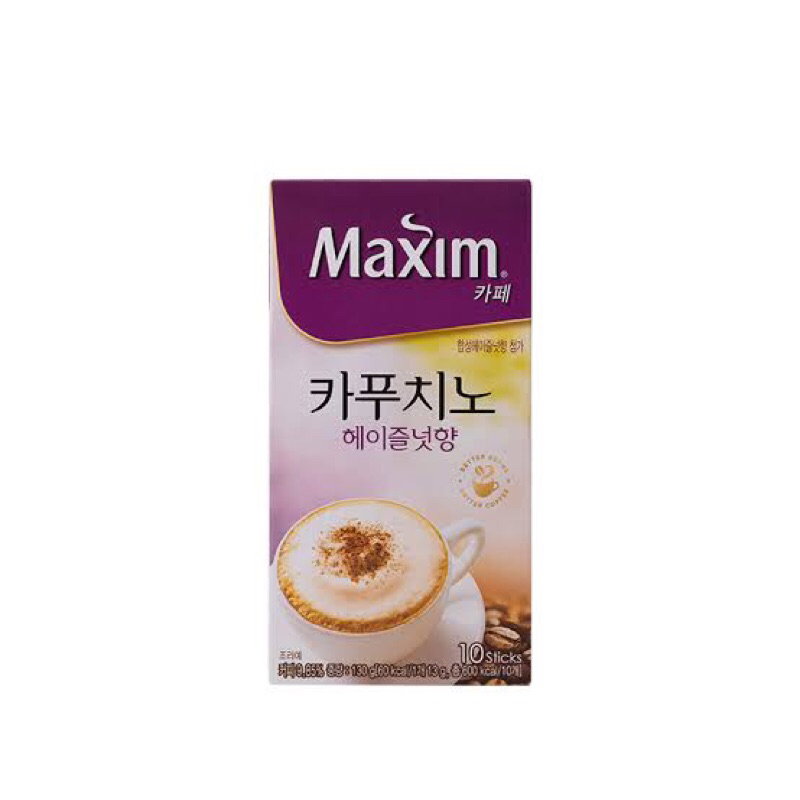 

Maxim Cafe Cappuccino Vanilla / Hazelnut / Caramel Macchiato 130g isi 10 sticks