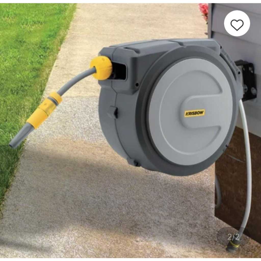 krisbow Garden selang air Auto Rewind 10M_selang taman gulung otomatis
