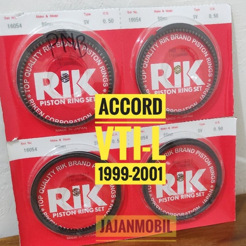 ring piston accord vtil ring seher accord vti-l 1998-2001 per seher pir seker accord vtil 1998-2001 