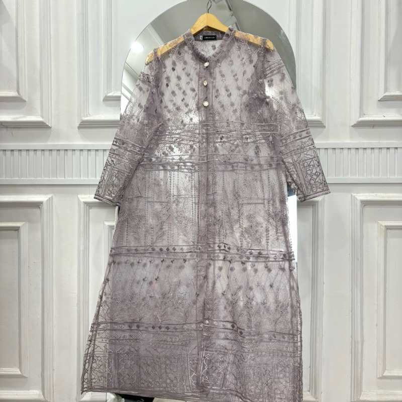 Gaia Outer Brukat Kondangan Wanita Tile Sapto Panjang