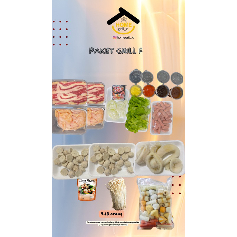 

PAKET GRILL F (KHUSUS GOSEND) / bahan grill / ngegrill