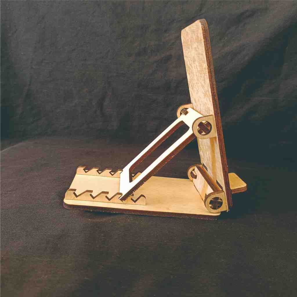 Stand HP kayu unik. Wooden Phone Holder Stand Penyangga Dudukan Handphone
