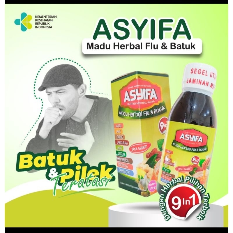 

Madu batuk pilek flu sesak napas 9 in 1 asyifa PRODUK OROGINAL DARI ASYIFA