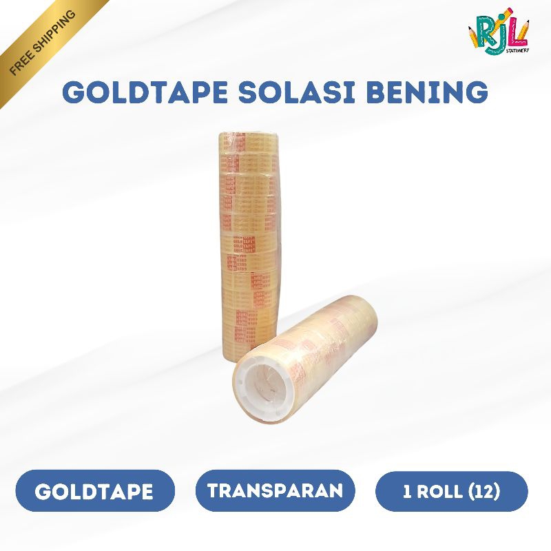 

GoldTape Solatip Transparan Kecil | 1 Roll (12)