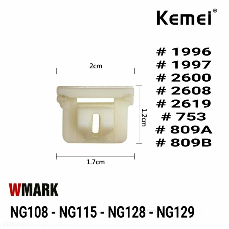 Dudukan Pisau Clipper Kemei Wmark, Cam Follower Kemei  Wmark Cordless