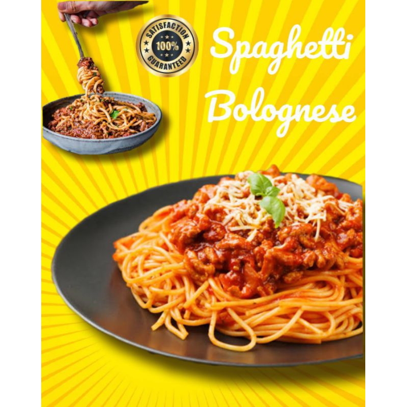 

Spaghetti Bolognese With Cheese (halalan thoyiban)