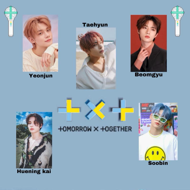 TXT kpop stuff keychain tomorrow x together beads akrilik