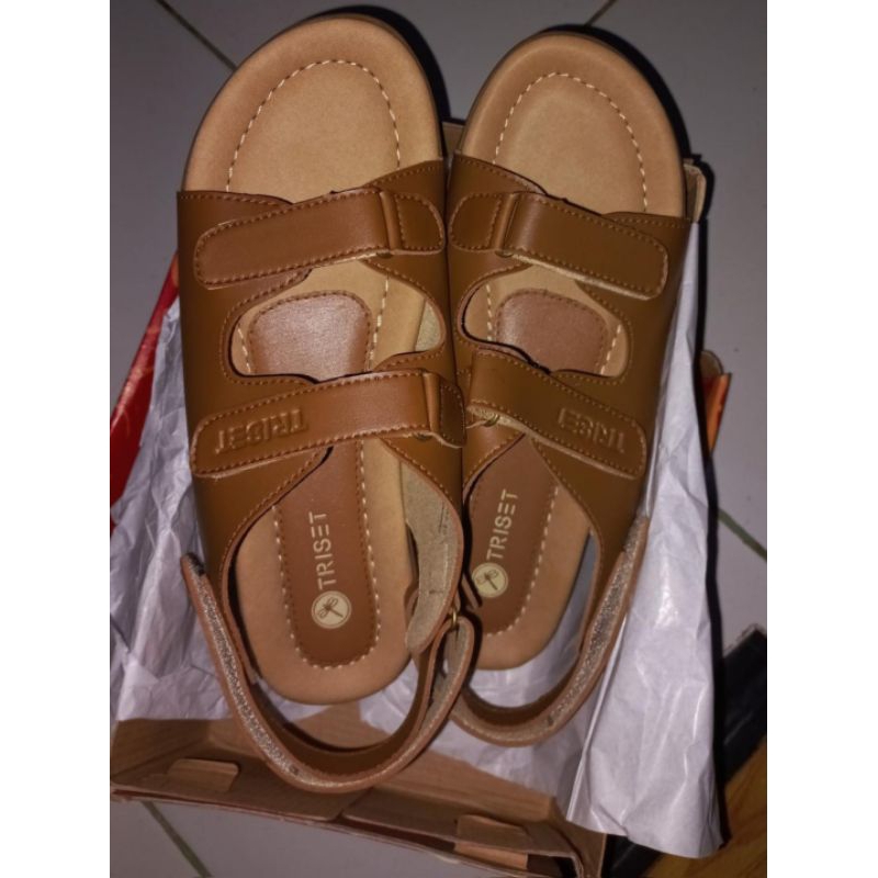 TRISET Sandal Selop Sepatu Strip SALE