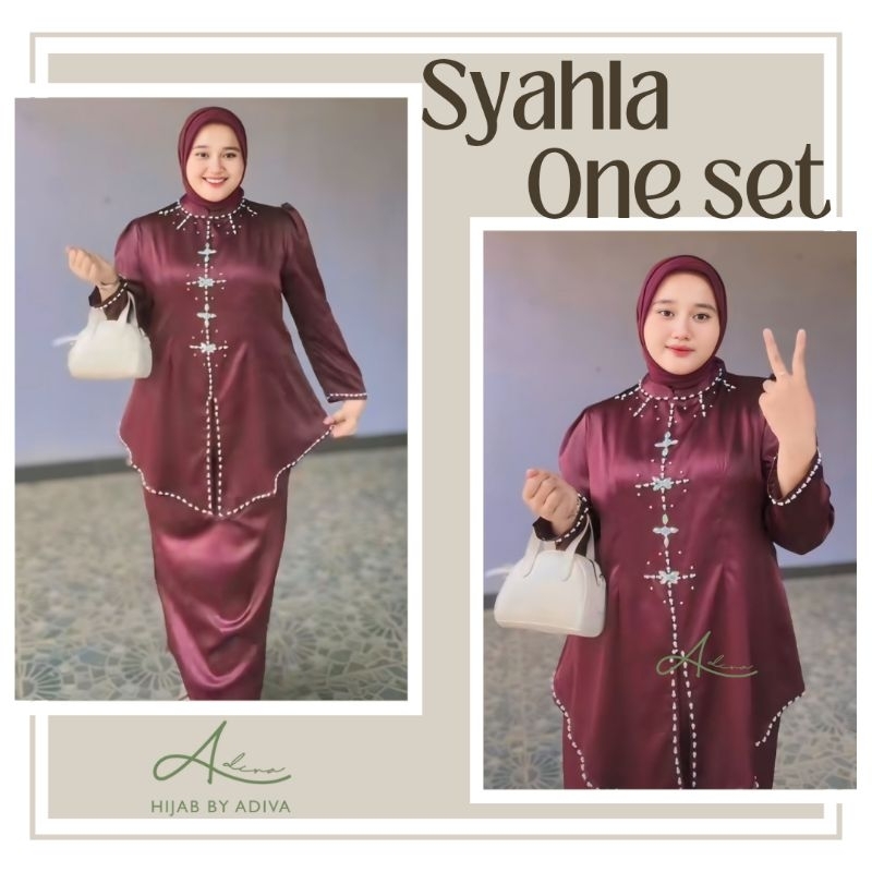 BY ADIVA - Syahla One Set baju kurung Malaysia Jumbo LD 120 130 140 BIG SIZE