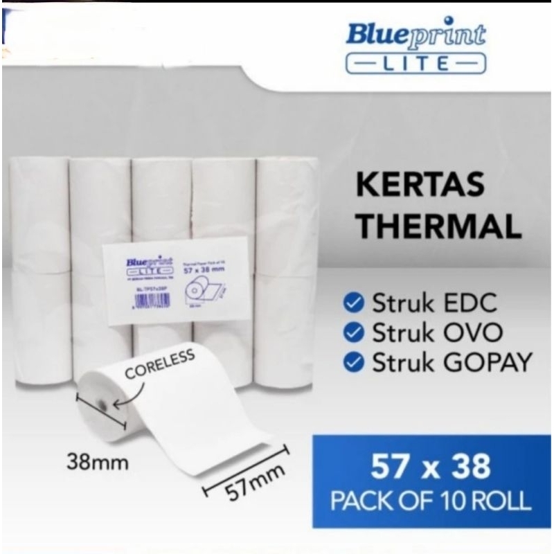 

Kertas Thermal Premium 57x38- 1 roll