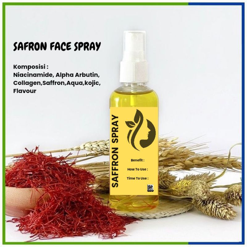 BRANDING SAFFRON SPRAY WHITENING FACE || SAFFRON SPRAY WHITENING || MAKLON SAFFRON SPRAY || MAKLON K