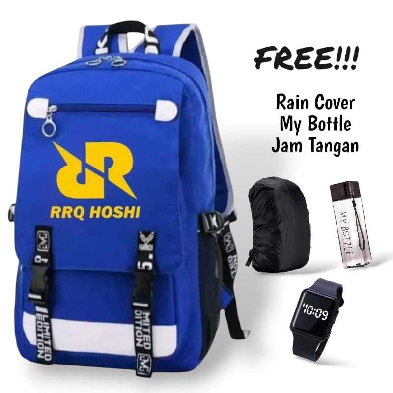 Pelangibags Tas Ransel Anak Sekolah RRQ Hoshi Blue Anak2 SD TK PAUD Smp  Laki Laki Pria Keren GAMING