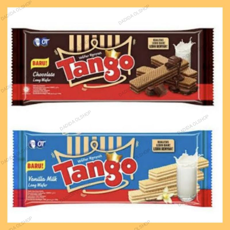 

Tango wafer rasa cokelat dan vanilla 110 g