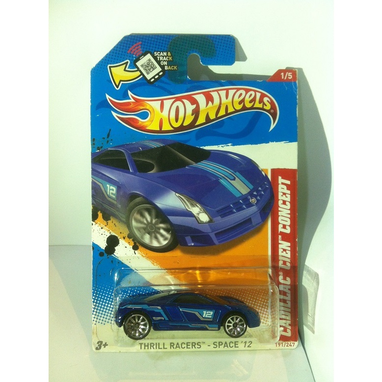 Hot Wheels. 2012 Thrill Racers Space Series - 1. Cadillac Cien Concept by MATTEL
