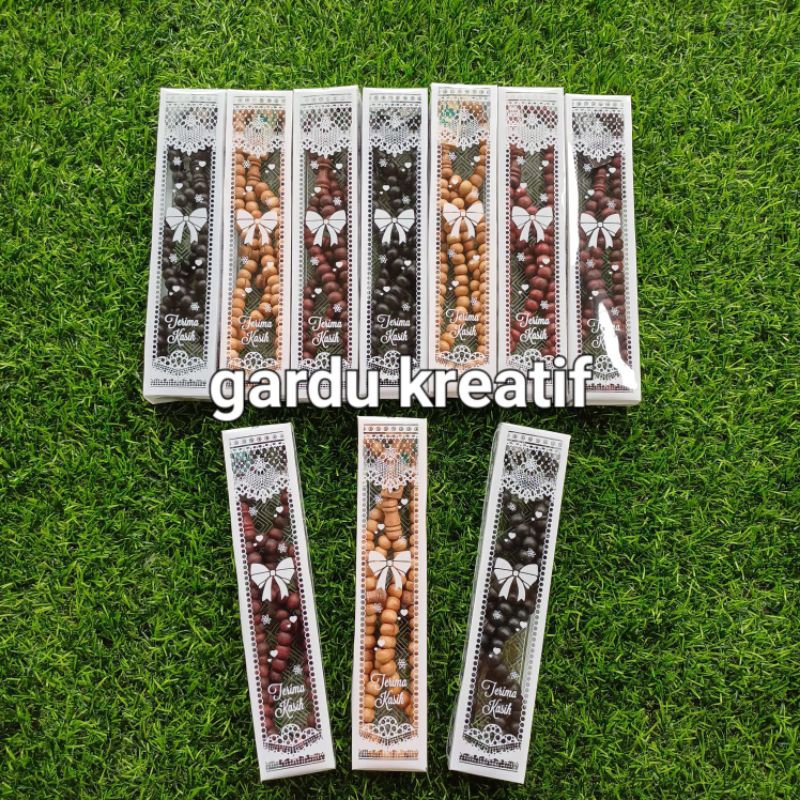 1 PCS PCS SOUVENIR PERNIKAHAN TASBIH KAYU 99 BIJI KEMAS MIKA / SOVENIR PERNIKAHAN / SOFENIR PERNIKAH