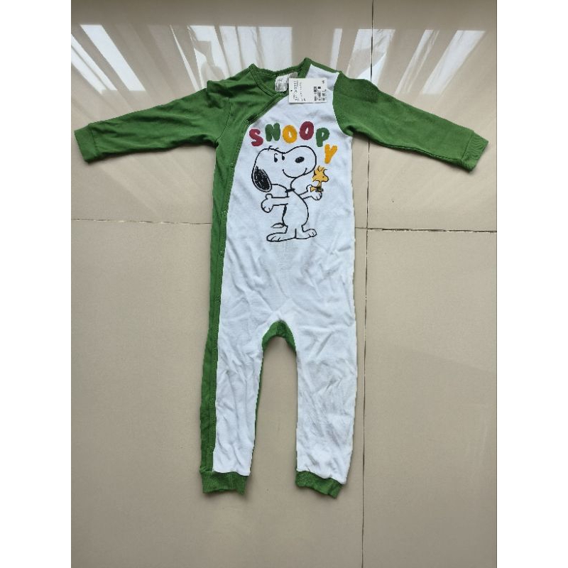Sleepsuit / Jumpsuit Snoopy H&M size 1,5-2 tahun