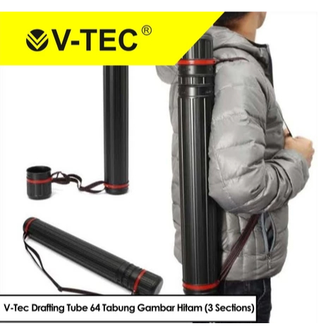 

V-Tec Drafting Tube 64 Tabung Gambar Hitam 108x8.5cm