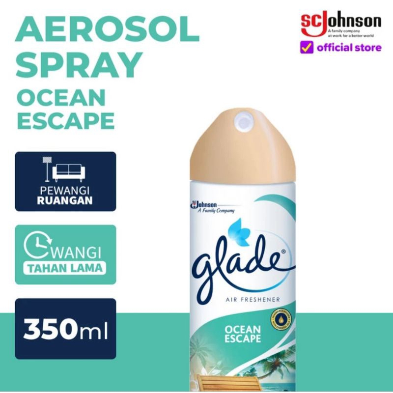 Glade Aerosol Ocean Escape 350 Ml Pengharum Ruangan