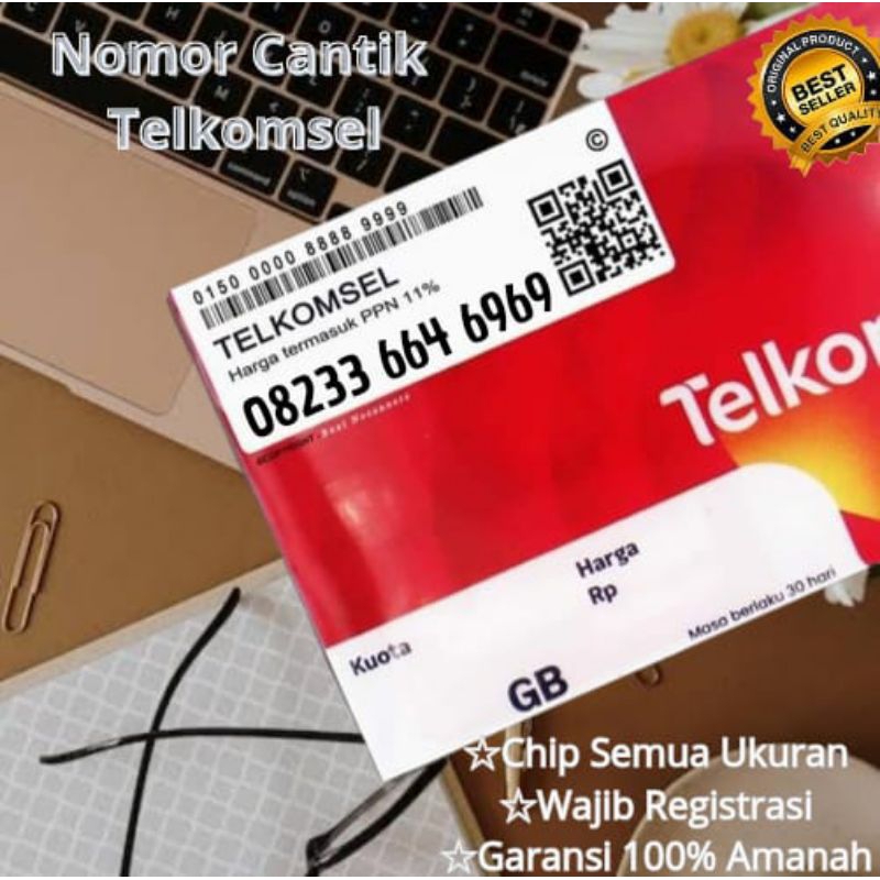Perdana Telkomsel Nomor Cantik Couple Sepasang 6969