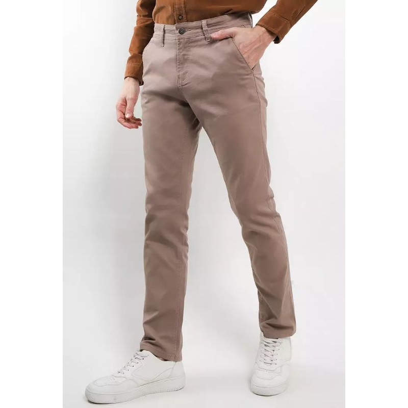 Slim Stretch Fit Chino Pants SLS6024M CELANA CHINOS LOIS ORIGINAL PRIA WARNA COKLAT BROWN