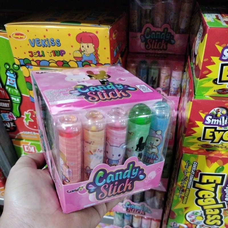 

LUVMI PERMEN LIPSTIK/CANDY STICK 1 BOX isi 30 pcs