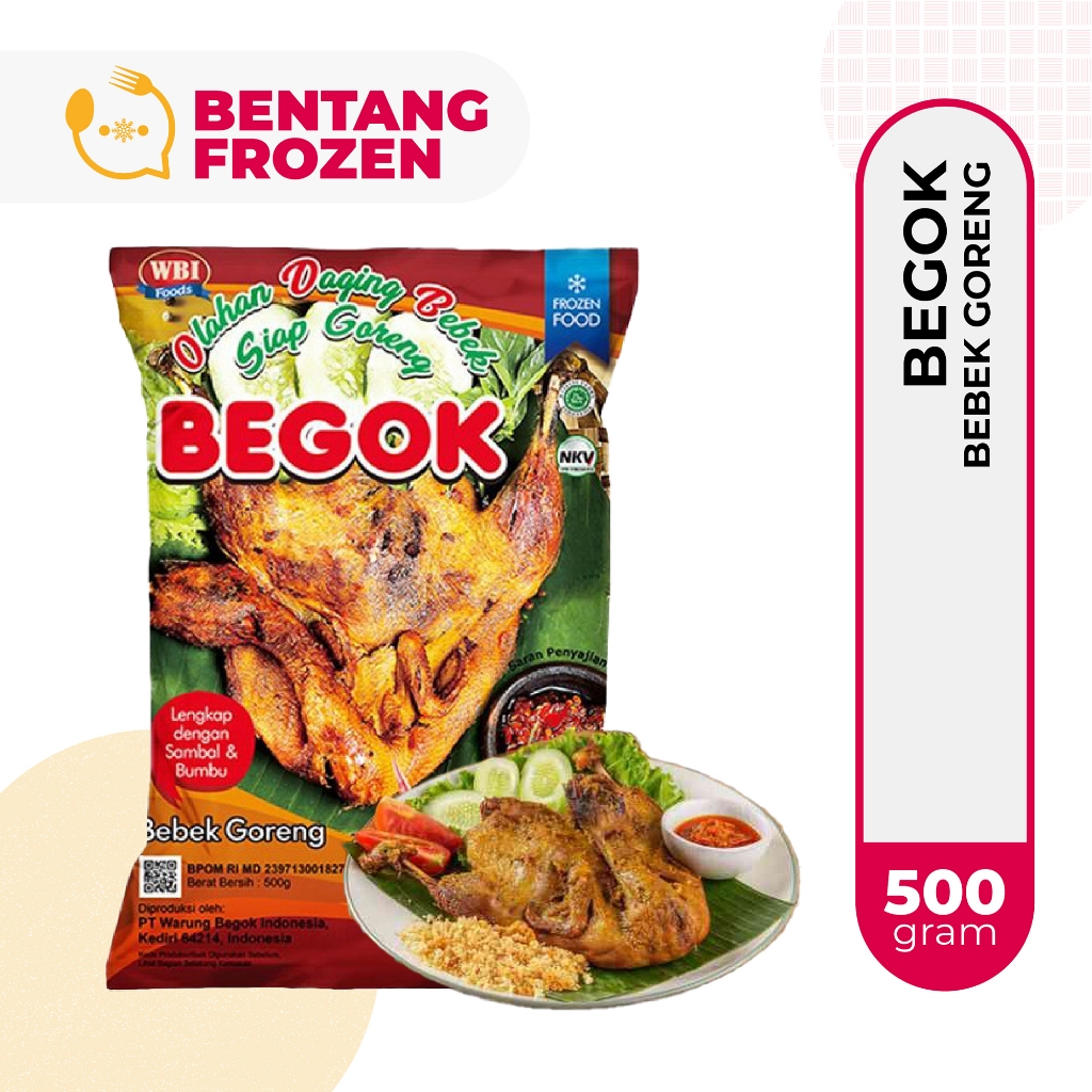 

Begok Bebek / Ayam Goreng Ready to Cook 500gr / Bebek Ungkep / Ayam Ungkep