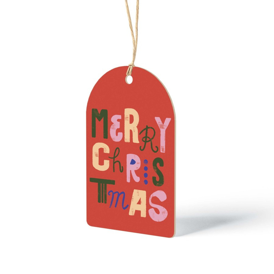 

20 Pcs Hang Tag Design Gift Tag Merry Christmas Panjang Ukuran 6 x 10 cm