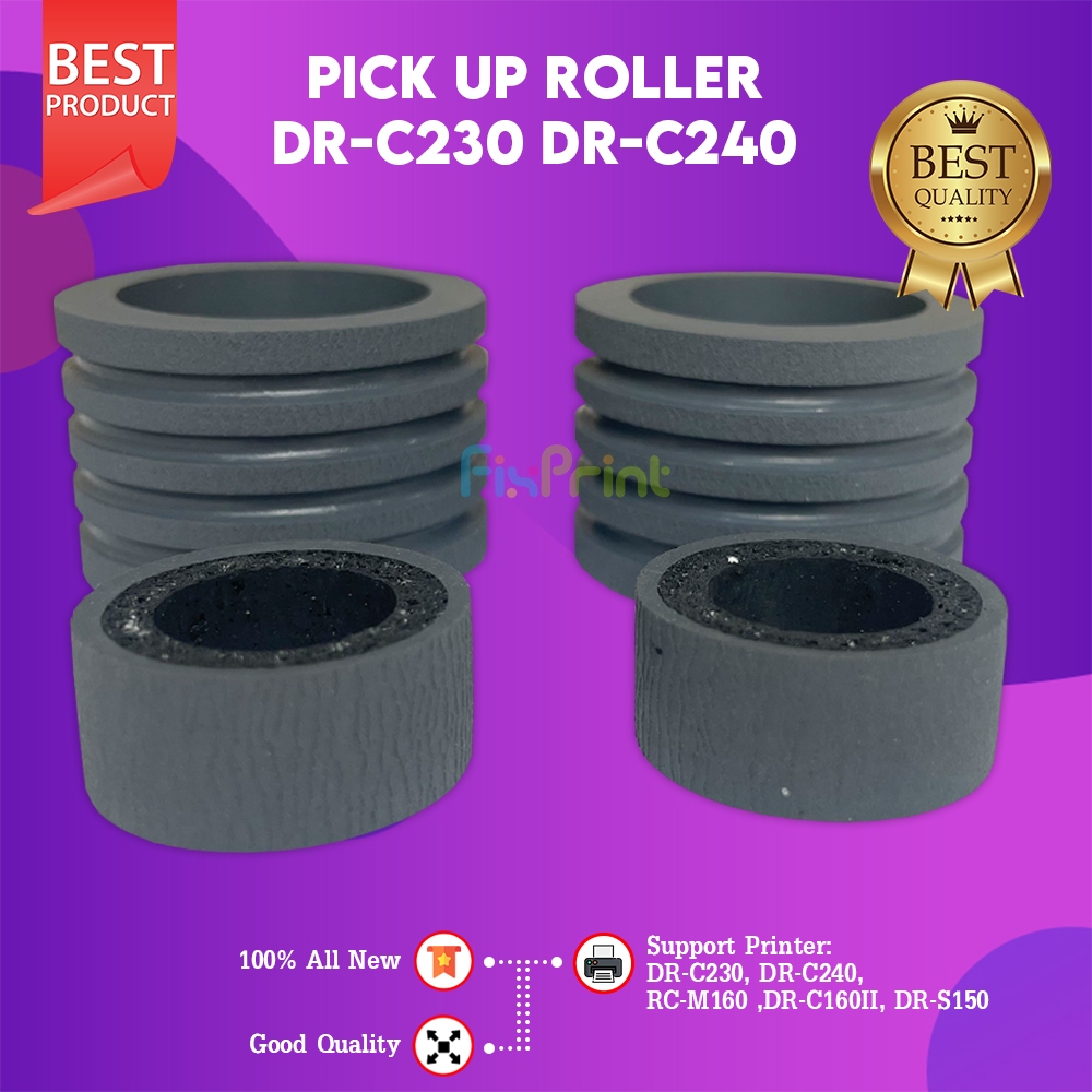 FixPrint Pickup Roller DR-C230 DR-C240 DR-M160 DR-M160II DR-S150 R40 R50 New
