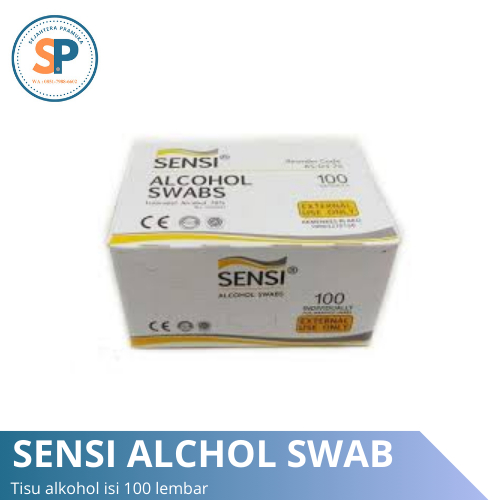Sensi - Alkohol Swab / Tisu alkohol (Isi 100 lembar)