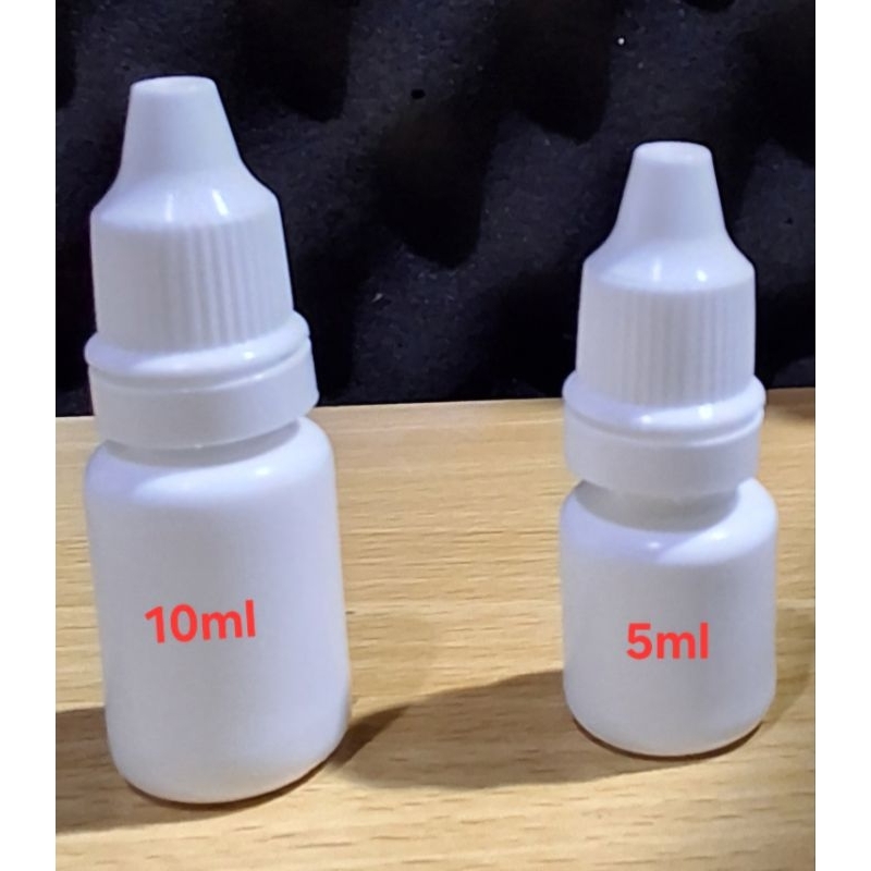 Botol Tetes 10 ml Segel dan 5 ml Segel (Putih Susu)