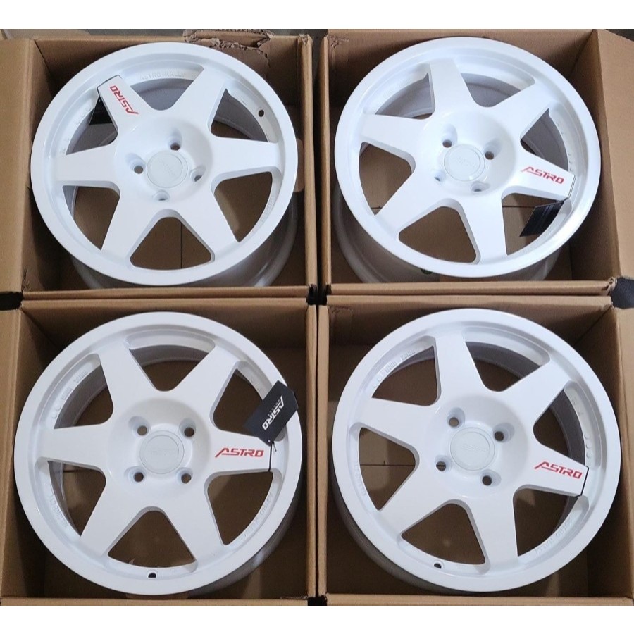 Velg Mobil Astro Rally Ring 15x7.0 PCD 4x100 ET 38 White