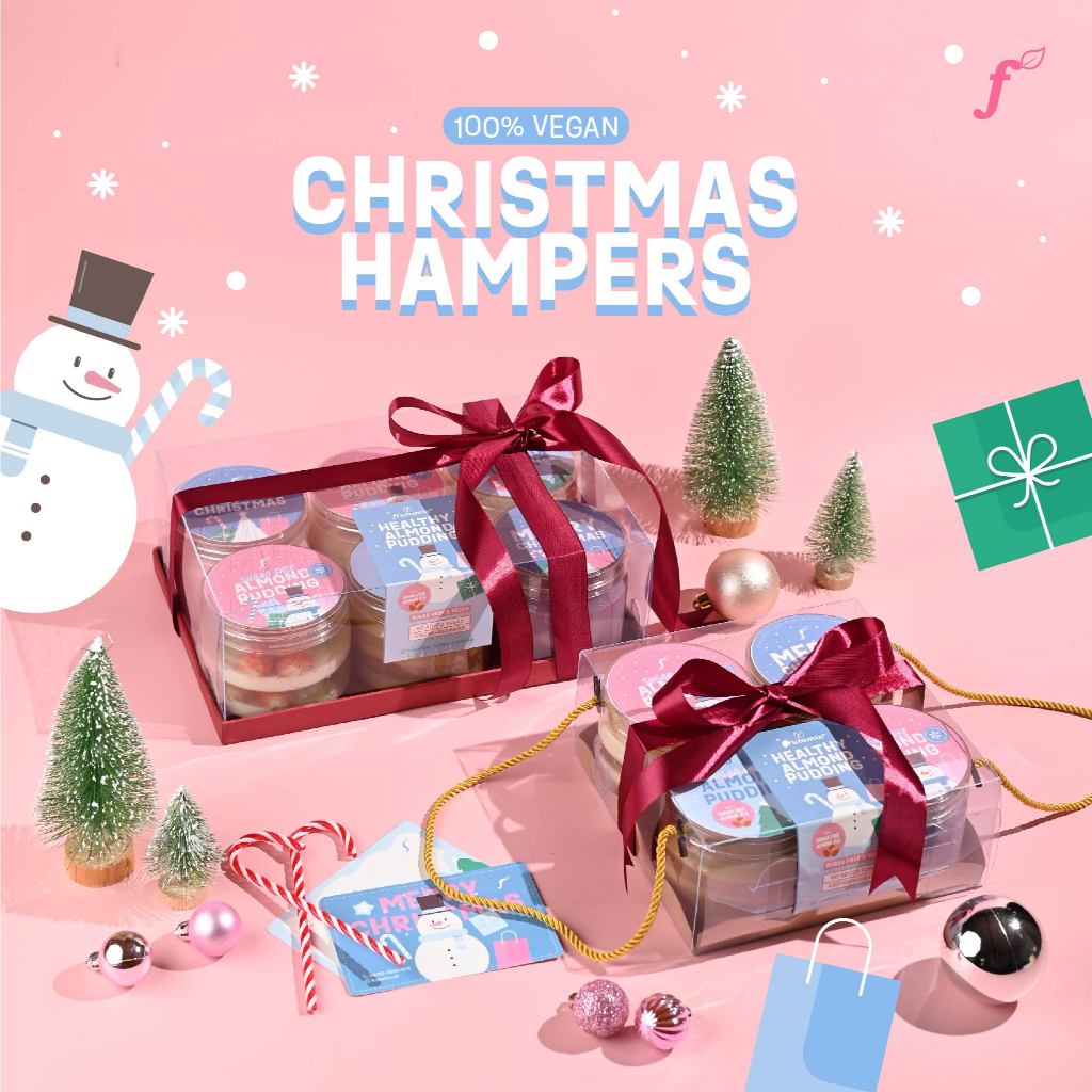 

Hampers Natal Premium Almond Mylk Pudding |SUGAR FREE,DAIRY FREE & VEGAN Christmas New Year Frutamix