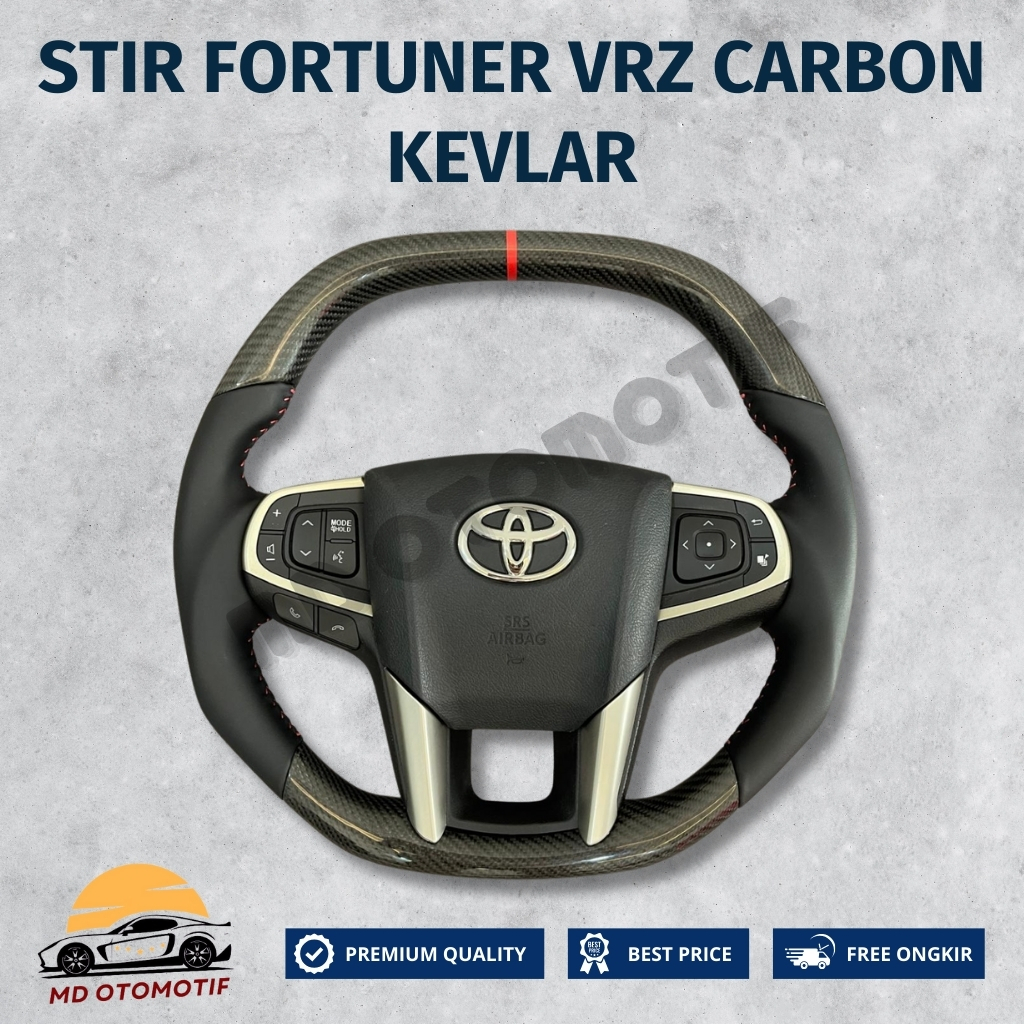 Stir Setir Steer Fortuner VRZ Type GR Carbon Kevlar Original