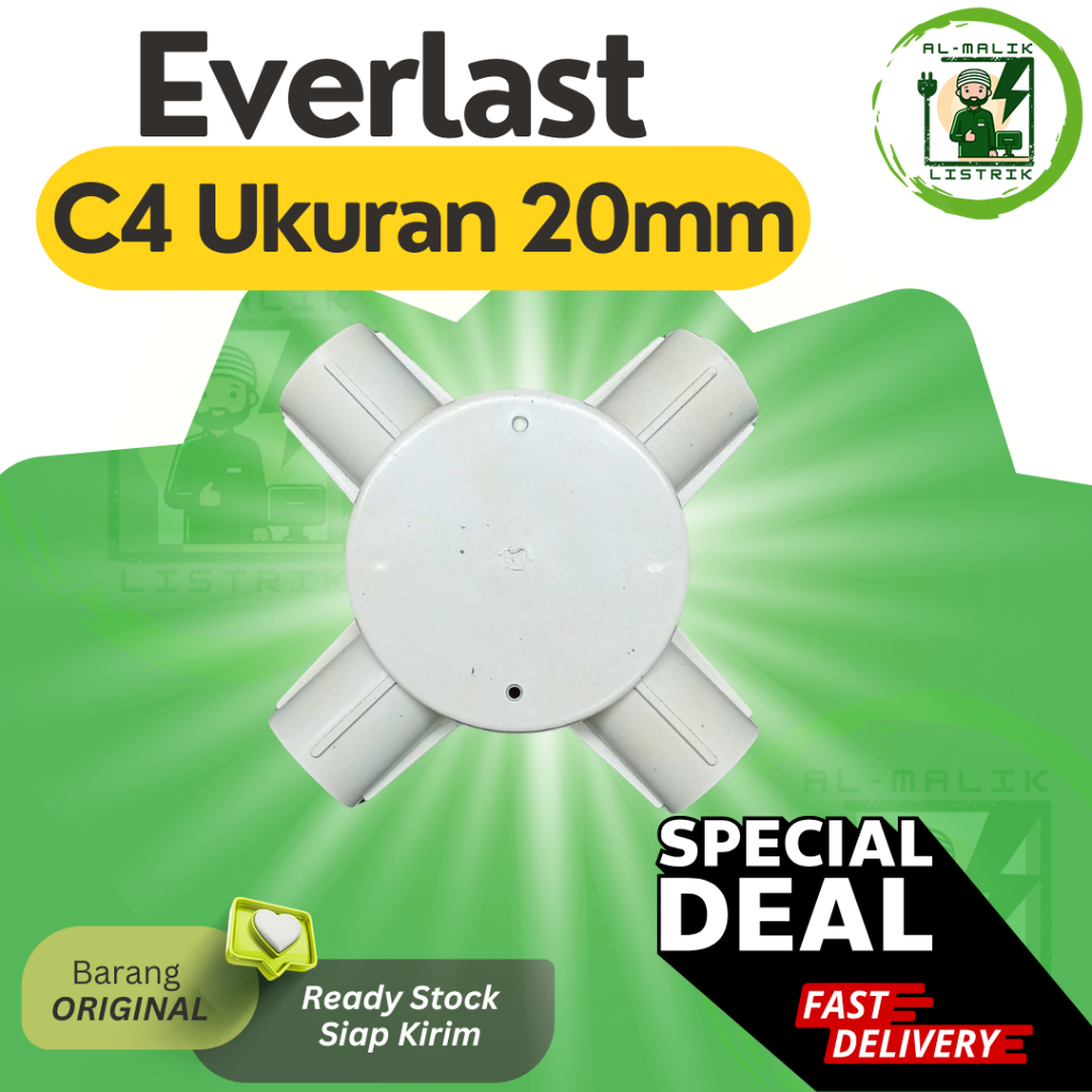 

T Dus T Dos Tee Dus Tee DOS Cabang 4 C4 Ukuran 20mm Warna Putih Everlast