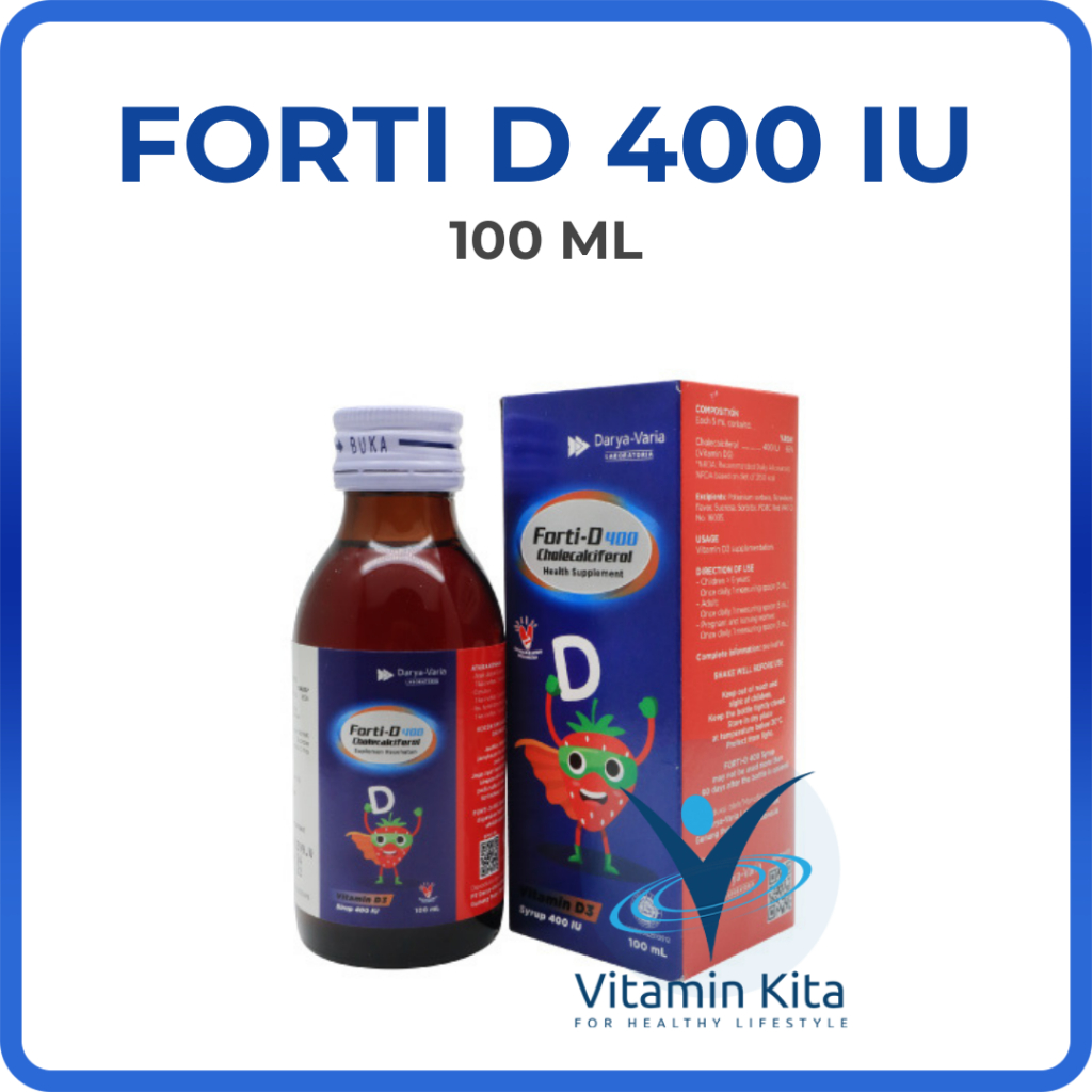 FORTI D SYRUP 400 IU 100 ML - Vitamin Anak D3 400 IU