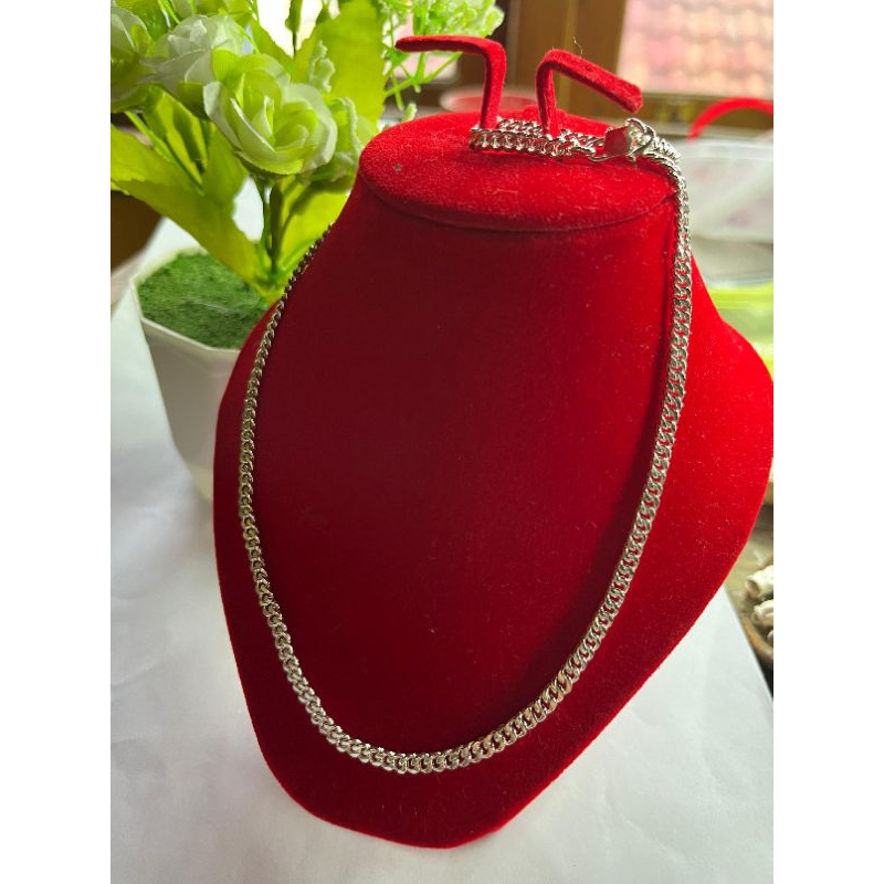 Kalung rantai kalung asahan cowo perak asli 15gram