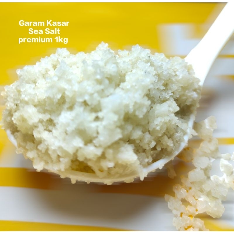 

Garam Kasar Sea Salt premium 1kg | Garam krosok | Garam laut asli