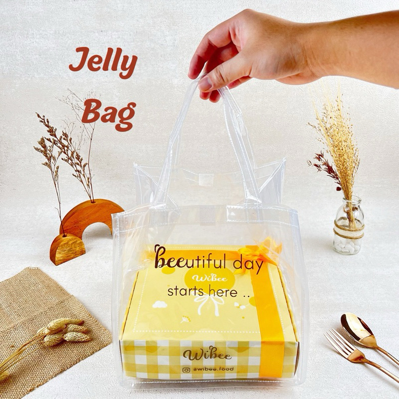 

[Additional] Transparent Jelly Bag - Tas Mika - Tas Hampers - Goodie Bag Wibee