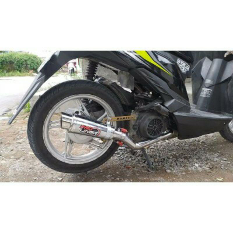 KNALPOT RACING PRO LINER BUAT BEAT SCOOPY SPACY MIO MIO J VARIO 110 LED VARIO 150 VARIO 125 SOUL FIN