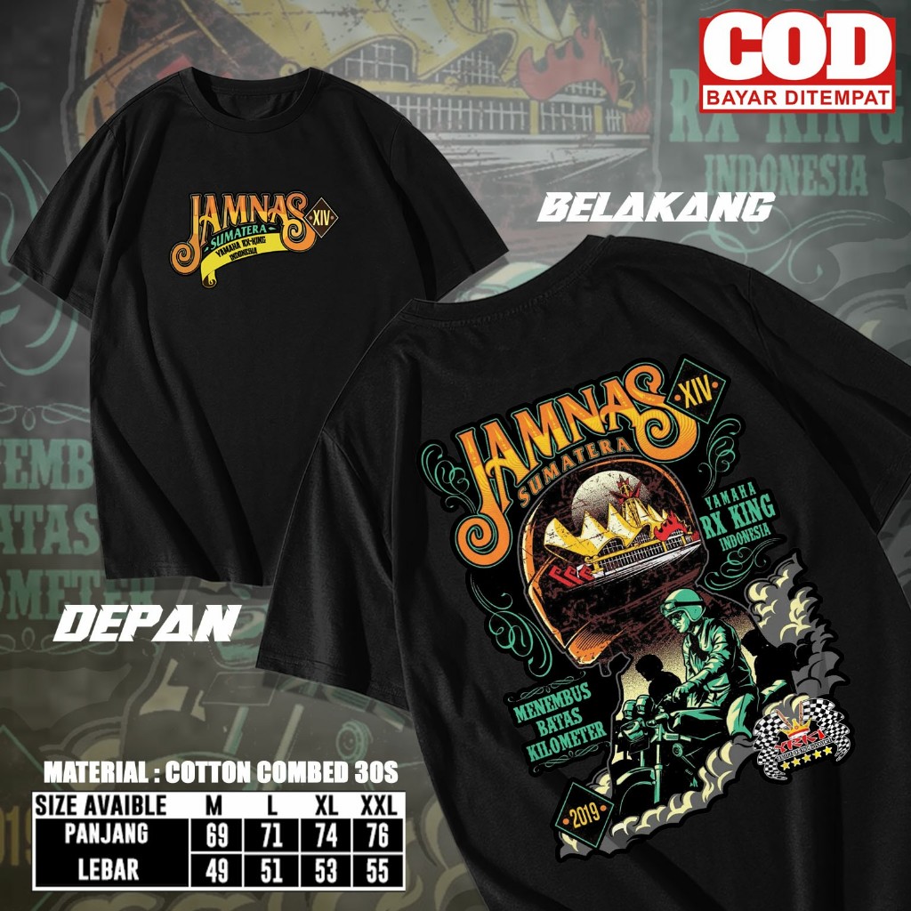 Kaos Jamnas YRKI Sumatera - Kaos RX King - Apparel Jamnas RX King - Baju RX King - Baju Jamnas Bante