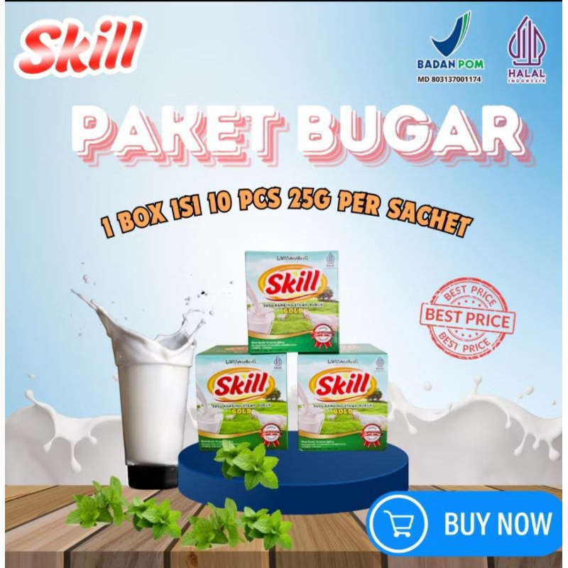 

SUSU ETAWA SKILL RASA ORIGINAL KEMASAN SACHET 250 gr