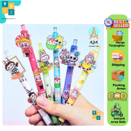 

Pulpen Cetek Labubu Akrilik Cute Lucu Tinta Hitam / Pen Mekanik Labubu Acrylic Super Imut GP-80058