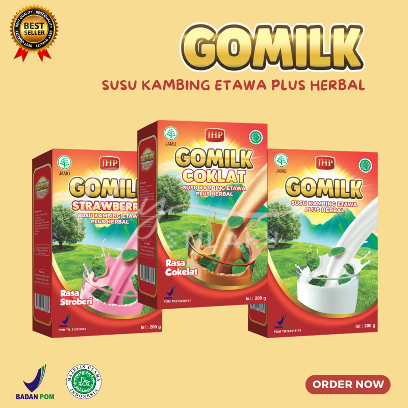 

Gomilk Susu Kambing Etawa Plus Herbal 200gr BPOM