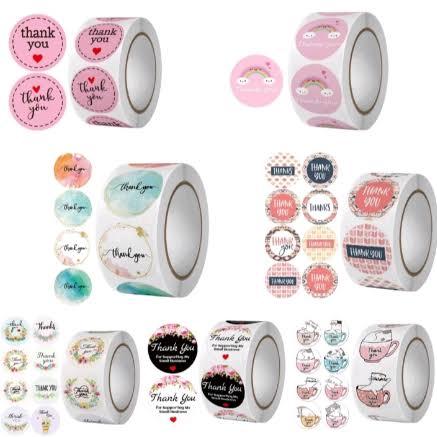 

Stiker Lakban Thank You 1 Roll (isi 500) Stiker Lucu Aesthestic