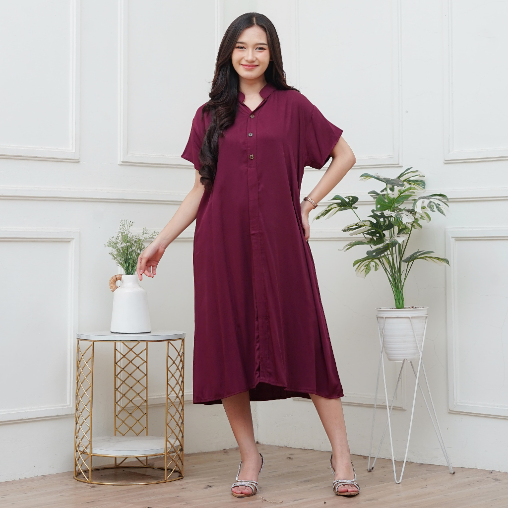 Daster Polos Rayon Twill Premium Dater Virall HomeDress Jumbo Terbaru