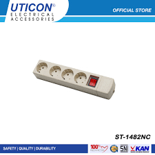 STOP KONTAK / SAKLAR 4 LUBANG TANPA KABEL UTICON