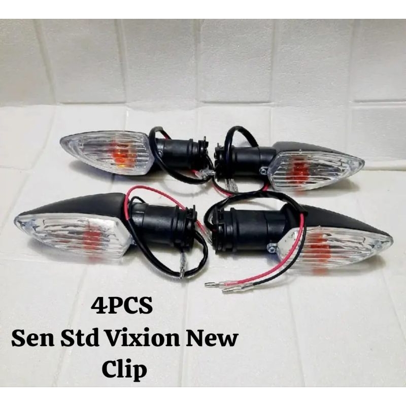 LAMPU SEIN STANDAR VIXION NEW/R15/R25/XABRE ( MODEL ORI ) sepaket lampu sen riting standar vixion ne