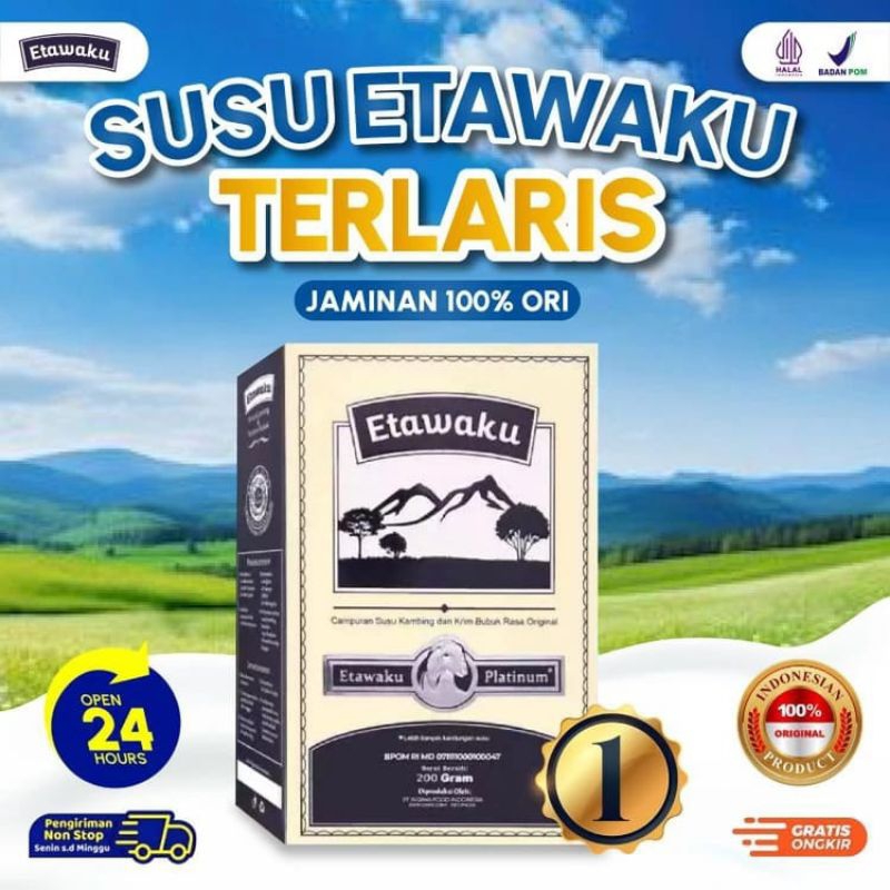 

PROMO...!!! Etawaku Platinum - Susu Kambing Bubuk Original Untuk Masalah Pernafasan dan Sesak Nafas